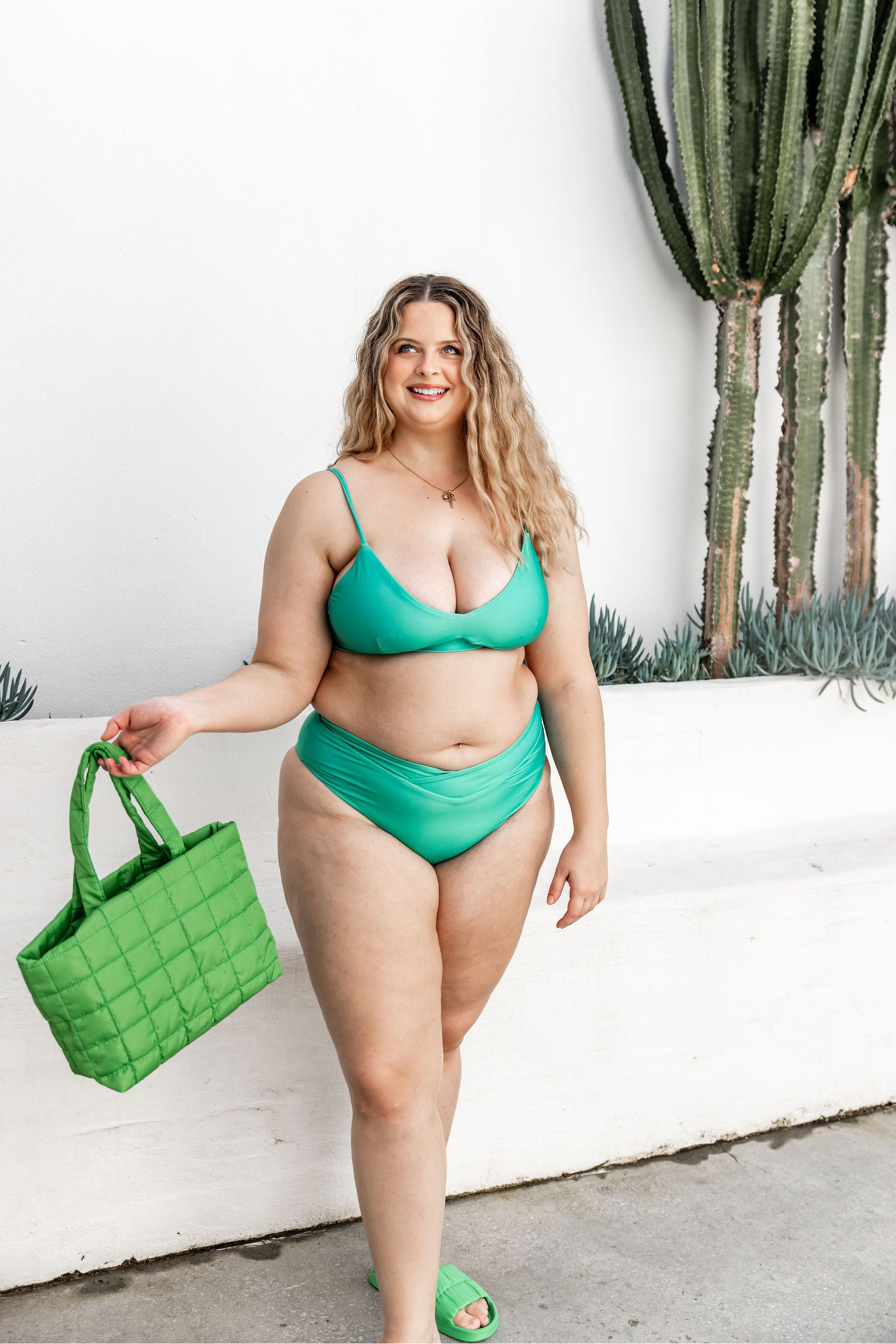 RISE Crossband High Waisted Bikini Bottoms
