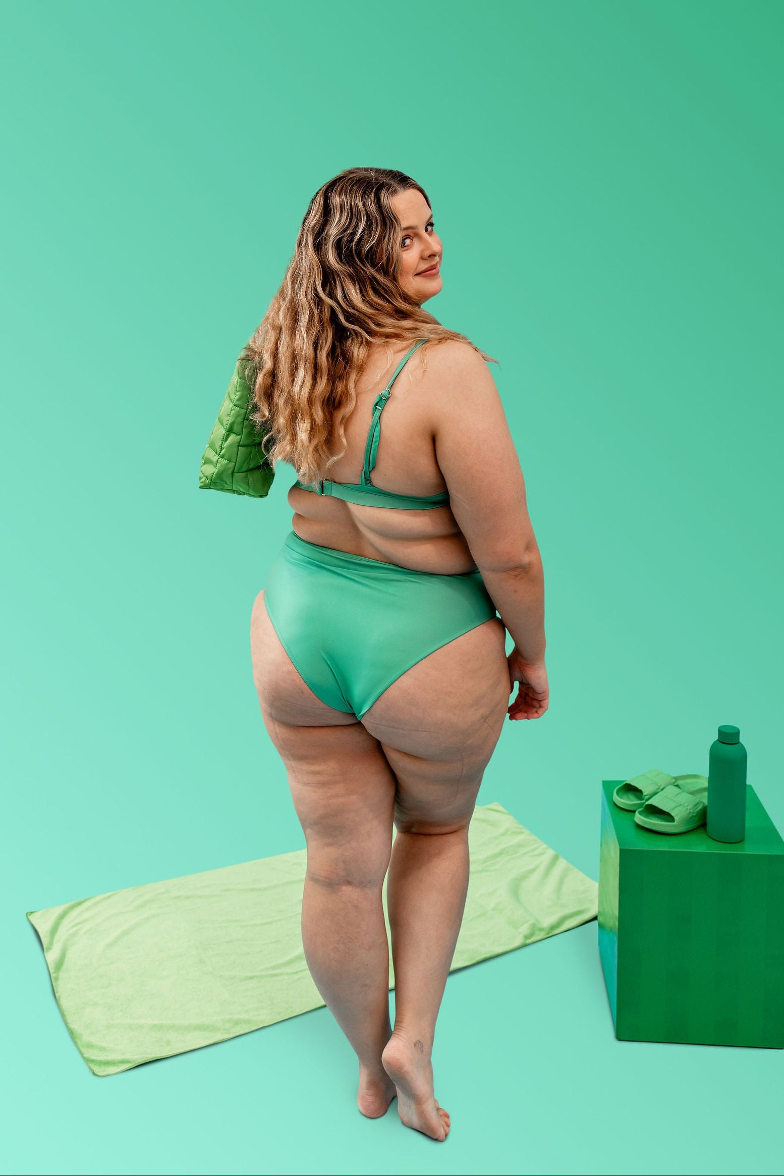 RISE Crossband High Waisted Bikini Bottoms