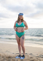 RISE Crossband High Waisted Bikini Bottoms